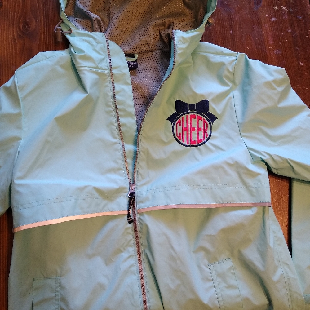 Brand new charles river cheer rain jacket mint